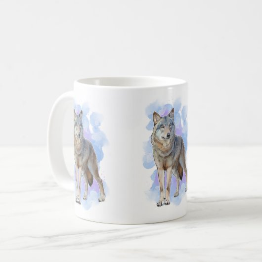 Wolf Wildlife coffee Tasse (Vorderseite Links)