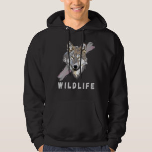 Wolf Wildlife Design Hoodie