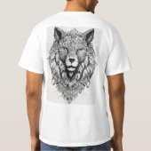 Wolf Wildlife-Hemd T-Shirt (Rückseite)