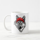 Wolf Wildlife Red Baseball Cap Name Kaffeetasse (Links)