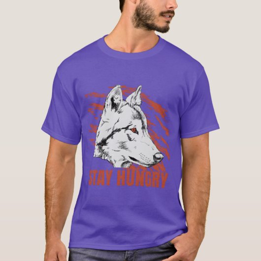 Wolf Wildtier-Geschenk lustig T-Shirt (Vorderseite)