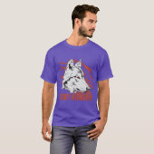 Wolf Wildtier-Geschenk lustig T-Shirt (Vorne ganz)