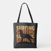Wolf will surfen surfen surfen tasche (Rückseite)