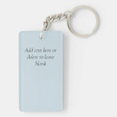 Wolf Winter Castle Fantasy Schlüsselanhänger (Rückseite)