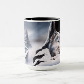 Wolf Winter Castle Fantasy Tasse (Zentrum)