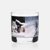 Wolf Winter Castle Fantasy Whiskyglas (Links)