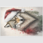 Wolf Winter Christmas Decoupage Watercolor Seidenpapier<br><div class="desc">Wolf Winter Christmas Decoupage Watercolor</div>