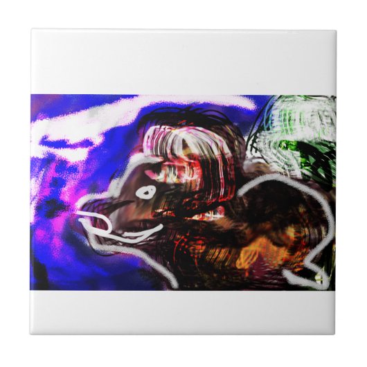Wolf Winter cool Fliese (Vorderseite)
