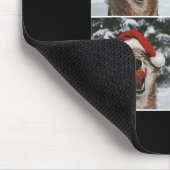 Wolf Winter Fotografie Wolf Conservation Christma Mousepad (Ecke)
