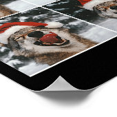 Wolf Winter Fotografie Wolf Conservation Christma Poster (Ecke)