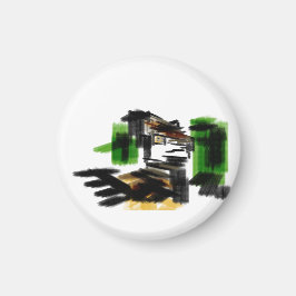 Wolf winter fun magnet