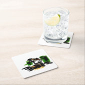 Wolf winter fun rechteckiger pappuntersetzer (Vor Ort)