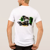 Wolf winter fun Tri-Blend shirt (Rückseite)