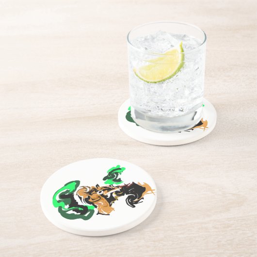 Wolf  winter  joy getränkeuntersetzer (Seite)