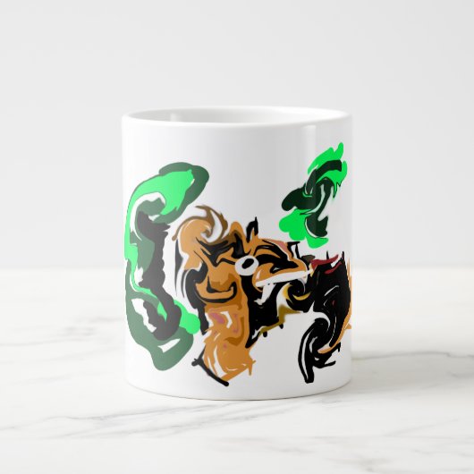 Wolf winter joy Jumbo-Tasse (Vorderseite)