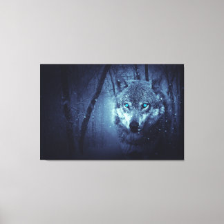 Wolf-Winter Leinwanddruck