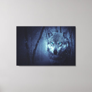 Wolf-Winter Leinwanddruck
