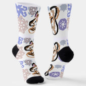 Wolf winter love socken (Gewinkelt)