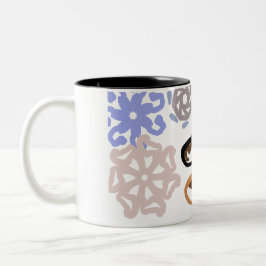Wolf winter love zweifarbige tasse