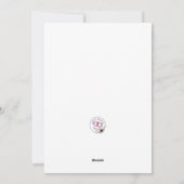 Wolf Winter Moon Feiertagskarte (Rückseite)