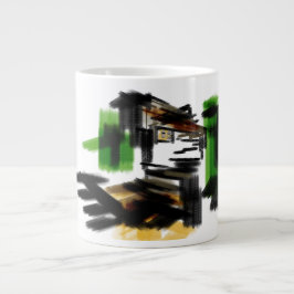 Wolf Winter Spaß Jumbo-Tasse