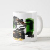 Wolf Winter Spaß Jumbo-Tasse (Vorderseite Rechts)