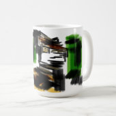 Wolf Winter Spaß Kaffeetasse (VorderseiteRechts)
