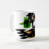 Wolf Winter Spaß Kaffeetasse (Vorderseite Links)