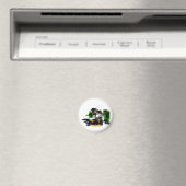 Wolf Winter Spaß Magnet (In Situ (Geschirrspüler))