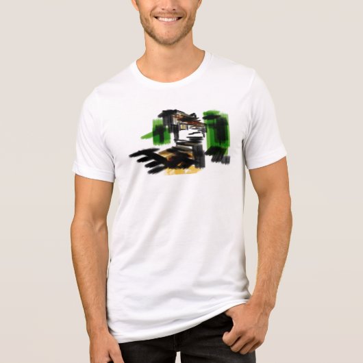 Wolf Winter Spaß Tri-Blend Shirt (Vorderseite)