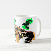 Wolf Winterfreude Kaffeetasse (VorderseiteRechts)