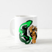 Wolf Winterfreude Kaffeetasse (Vorderseite Links)