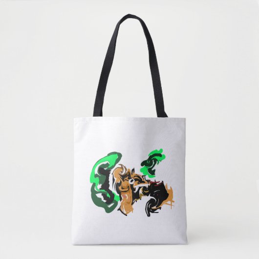 Wolf Winterfreude Tasche (Vorderseite)