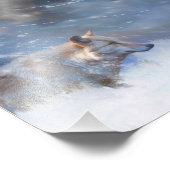 WOLF WINTERGEBIETE FOTODRUCK (Ecke)