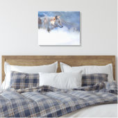 WOLF WINTERGEBIETE LEINWANDDRUCK (Insitu (Schlafzimmer))