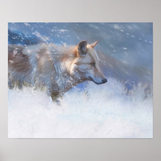 WOLF WINTERGEBIETE POSTER (Vorne)
