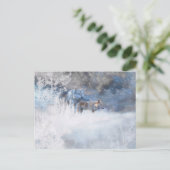 WOLF WINTERGEBIETE POSTKARTE (Stehend Vorderseite)