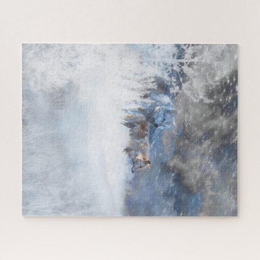 WOLF WINTERGEBIETE PUZZLE (Horizontal)