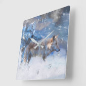 WOLF WINTERGEBIETE QUADRATISCHE WANDUHR (Winkel)