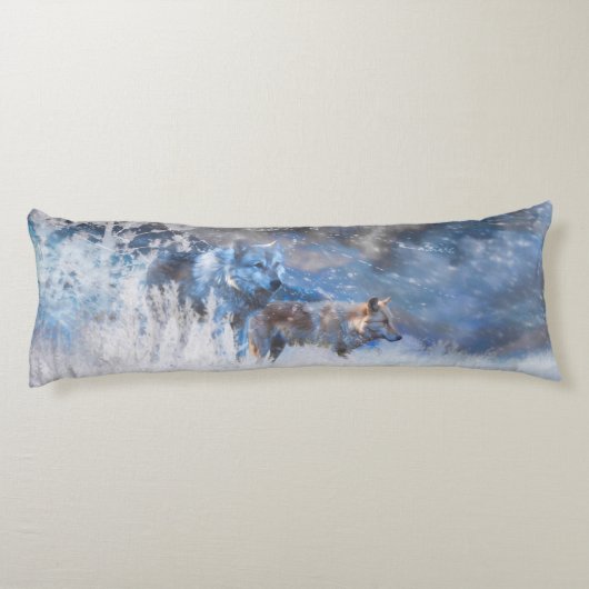 WOLF WINTERGEBIETE SEITENSCHLÄFERKISSEN (Rückseite)