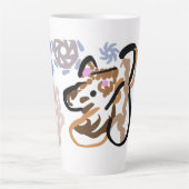 Wolf Winterliebe Milchtasse (Vorderseite)
