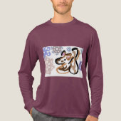 Wolf Winterliebe Tri-Blend Shirt (Vorderseite)