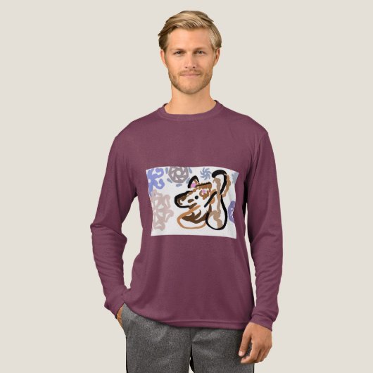 Wolf Winterliebe Tri-Blend Shirt (Volle Vorderseite)