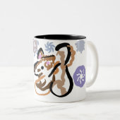 Wolf Winterliebe Zweifarbige Tasse (VorderseiteRechts)