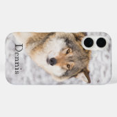 Wolf Winterwald Case-Mate iPhone Hülle (Rückseite (Horizontal))