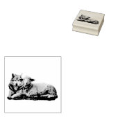 Wolf wird mit dem Lamm wohnen, Isaiah 11:16 Gummistempel (Stempel)