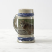 Wolf-Wolf Stien Bierglas (Vorderseite Links)