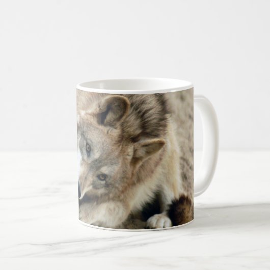 Wolf-Wolf-Tasse Kaffeetasse (VorderseiteRechts)