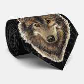 Wolf, Wölfe mit Spuren, Wasserfarbe Krawatte (Gerollt)