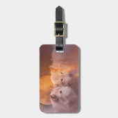 Wolf Wolves Artwork Gepäckanhänger (Vorderseite vertikal)